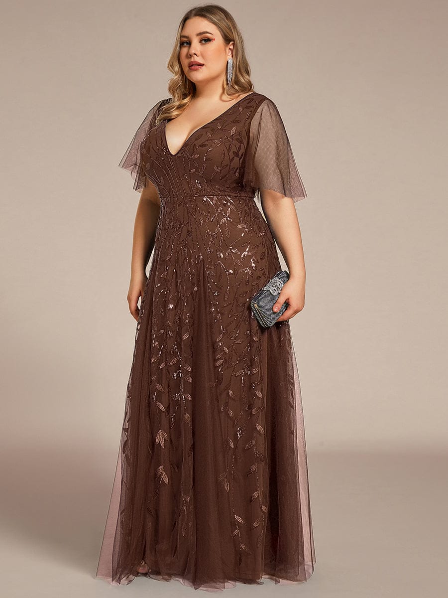 pretty ASTRAL|Plus Size Floor Length Formal Evening Gowns for Weddings