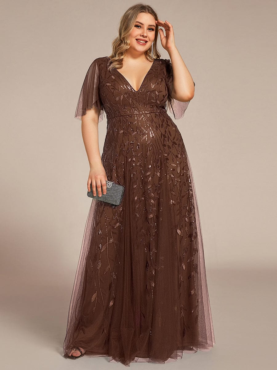 pretty ASTRAL|Plus Size Floor Length Formal Evening Gowns for Weddings