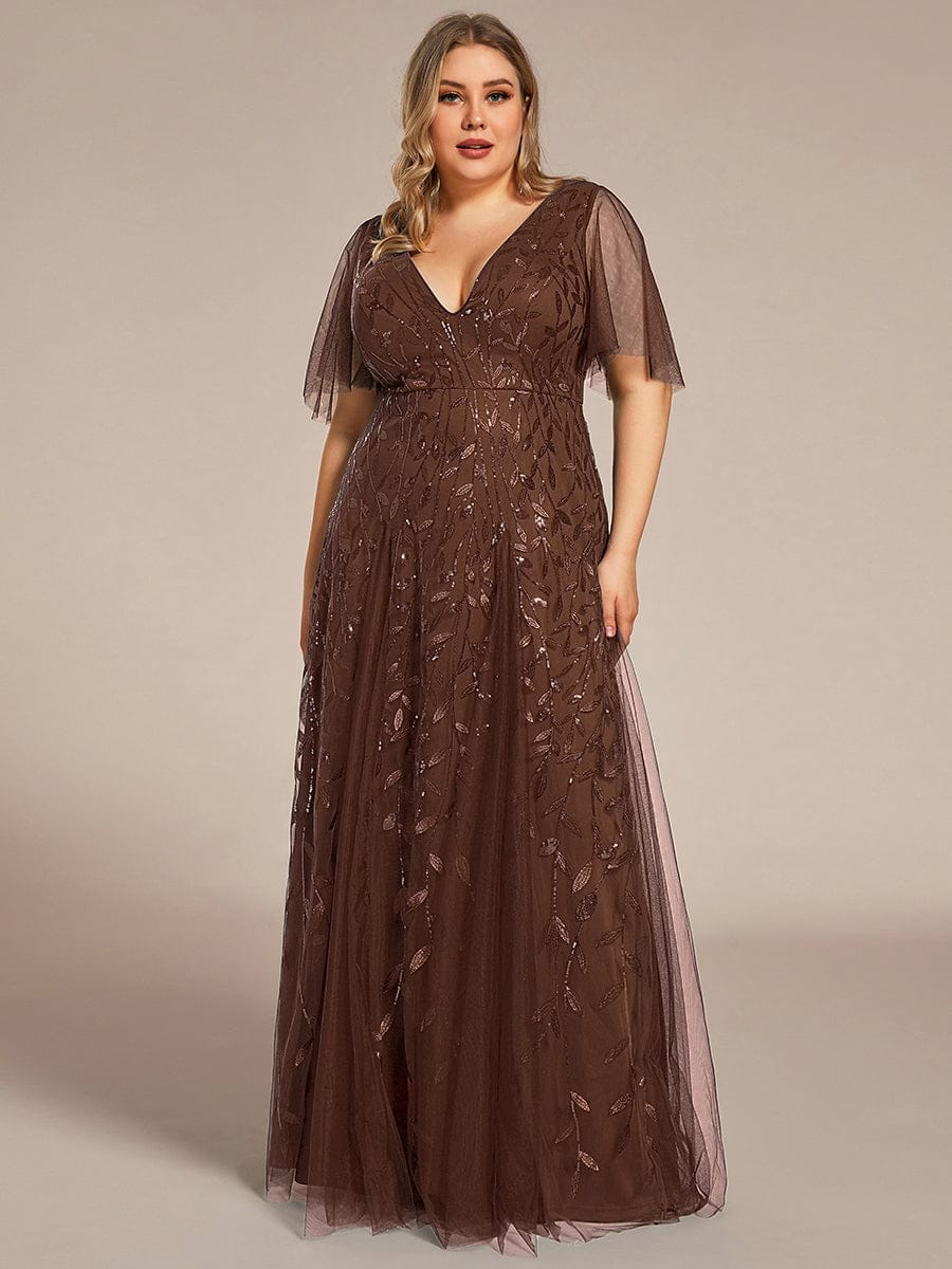 pretty ASTRAL|Plus Size Floor Length Formal Evening Gowns for Weddings