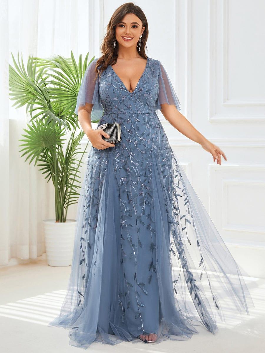 pretty ASTRAL|Plus Size Floor Length Formal Evening Gowns for Weddings
