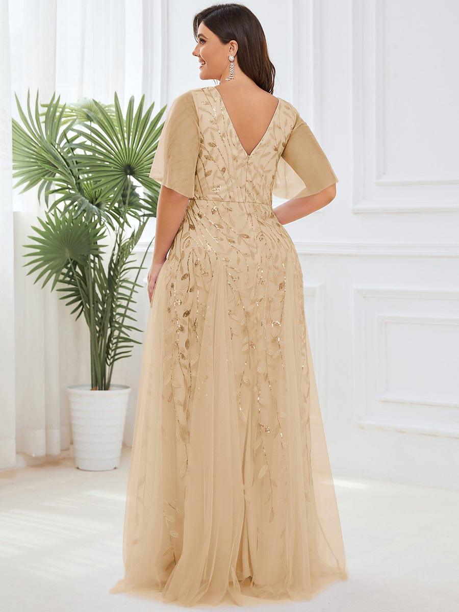 pretty ASTRAL|Plus Size Floor Length Formal Evening Gowns for Weddings