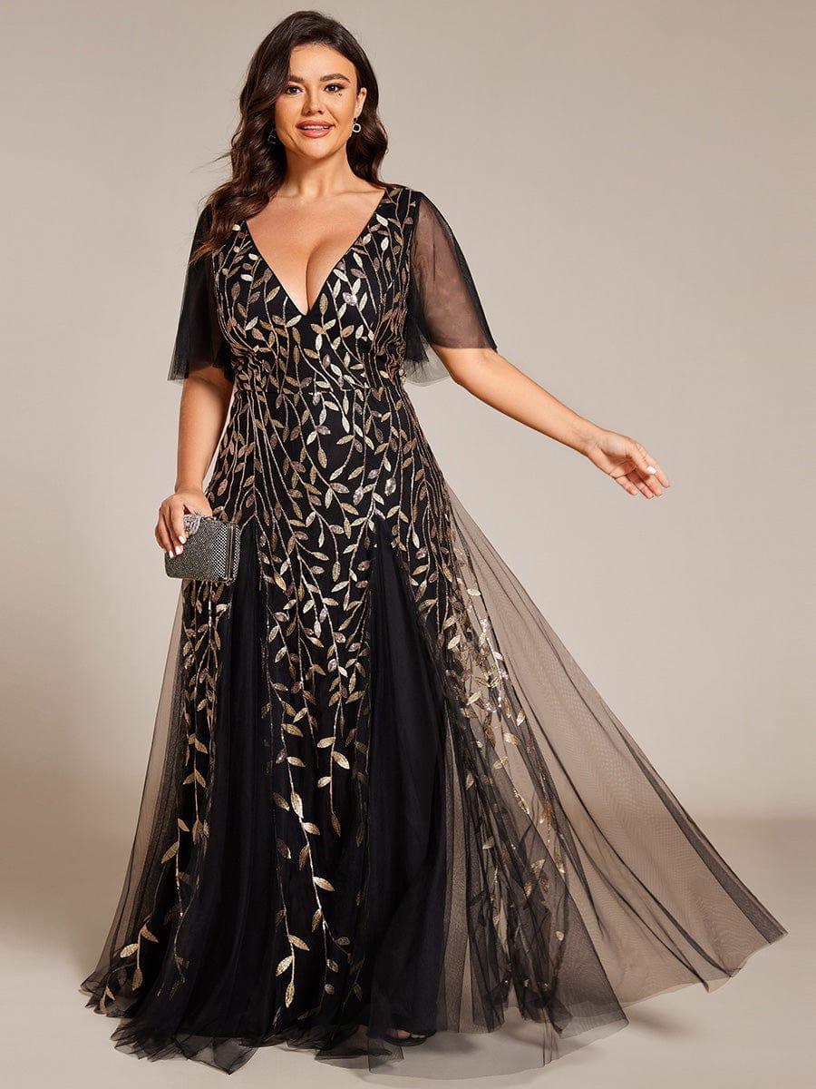 pretty ASTRAL|Plus Size Floor Length Formal Evening Gowns for Weddings