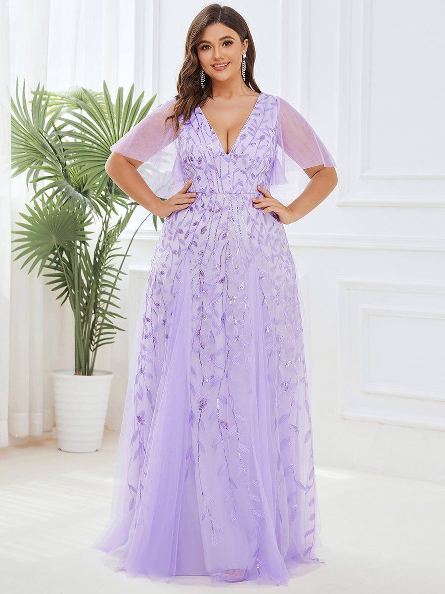 pretty ASTRAL|Plus Size Floor Length Formal Evening Gowns for Weddings