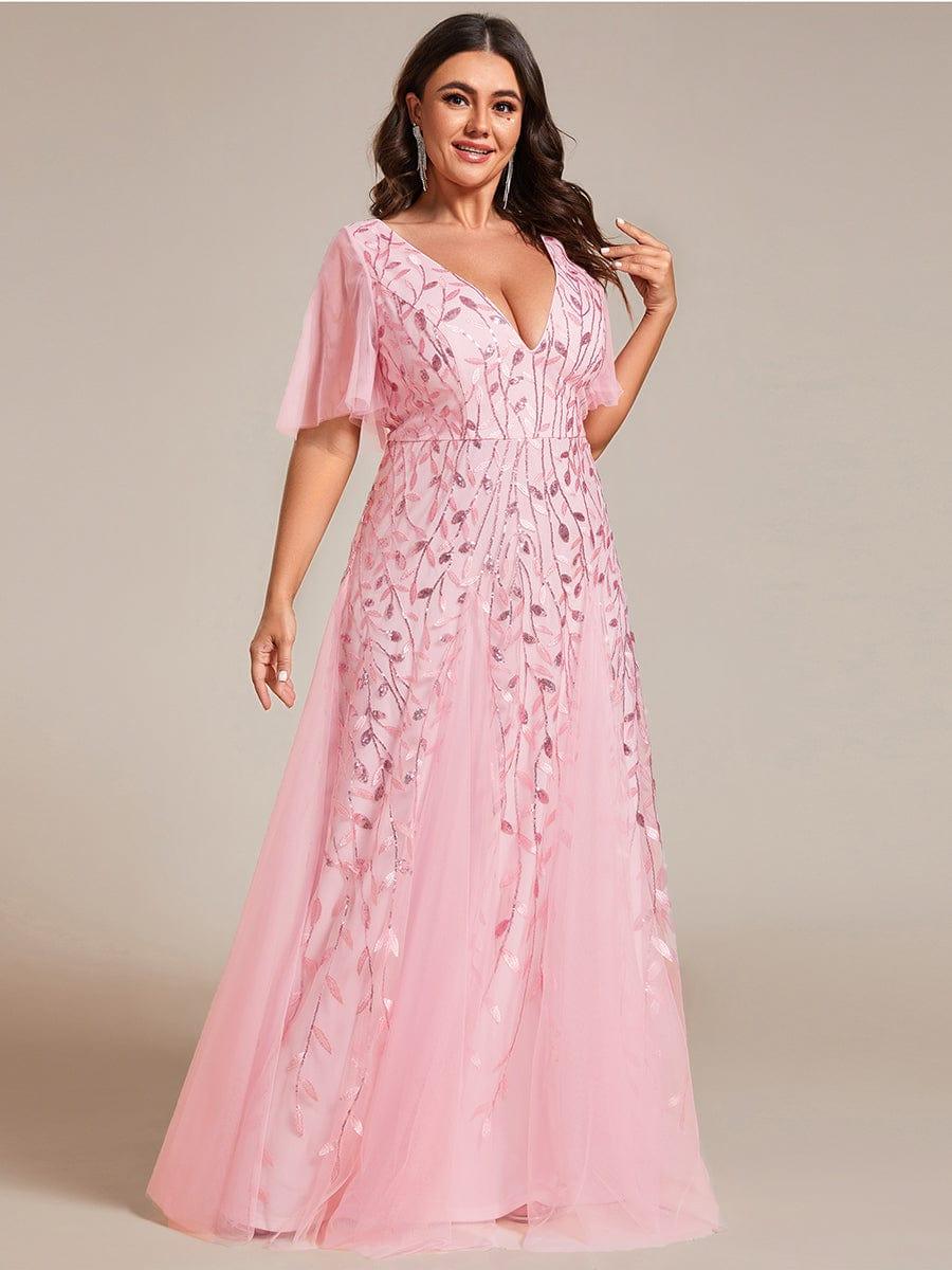 pretty ASTRAL|Plus Size Floor Length Formal Evening Gowns for Weddings