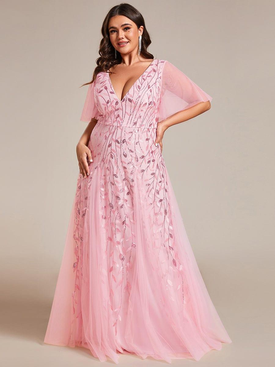 pretty ASTRAL|Plus Size Floor Length Formal Evening Gowns for Weddings