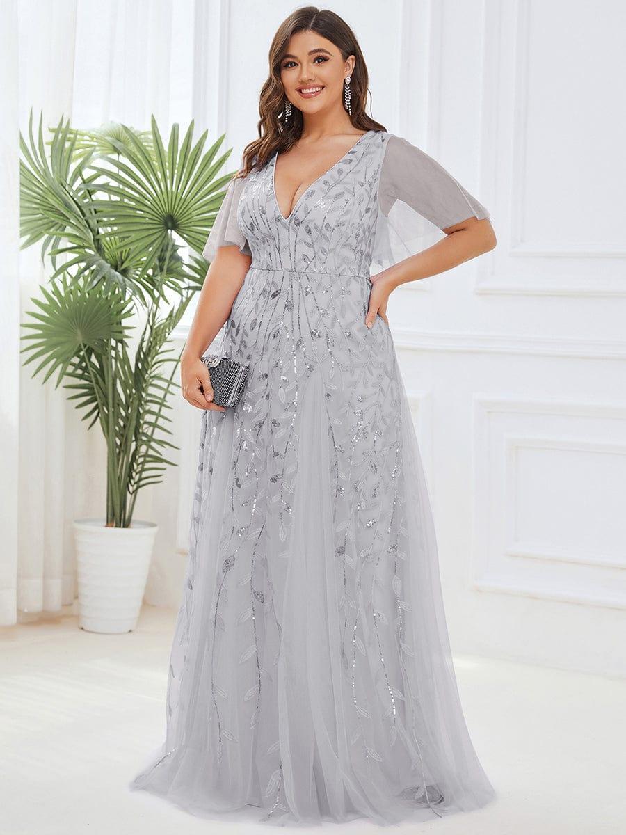 pretty ASTRAL|Plus Size Floor Length Formal Evening Gowns for Weddings