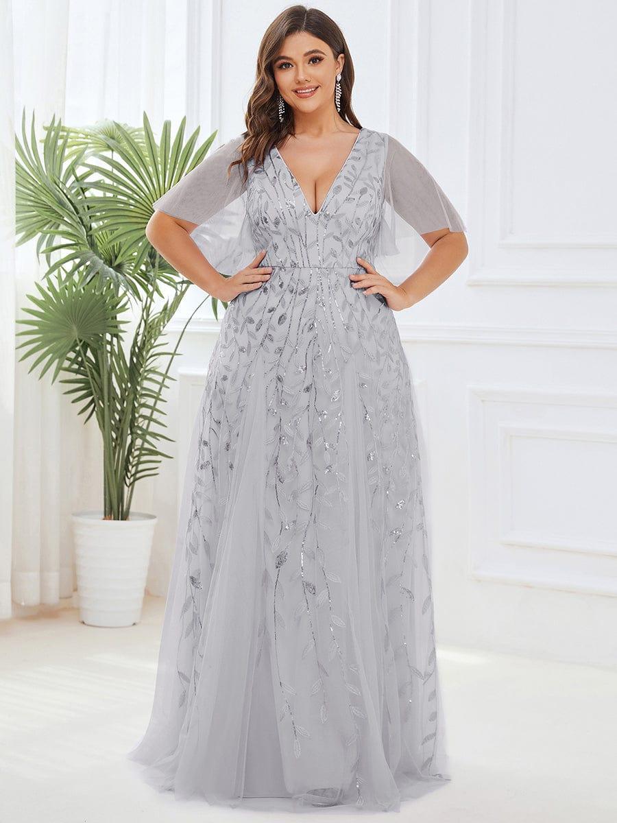 pretty ASTRAL|Plus Size Floor Length Formal Evening Gowns for Weddings