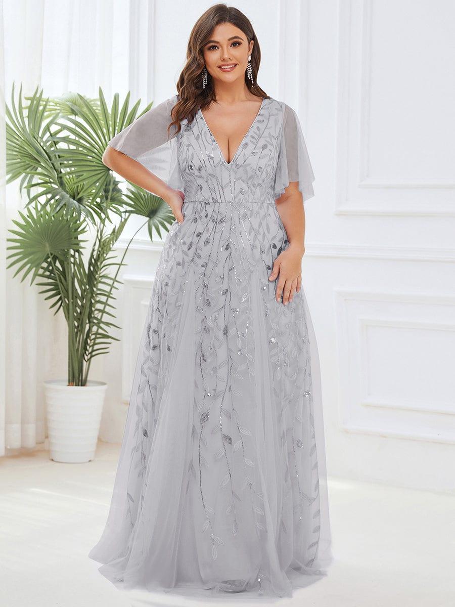 pretty ASTRAL|Plus Size Floor Length Formal Evening Gowns for Weddings