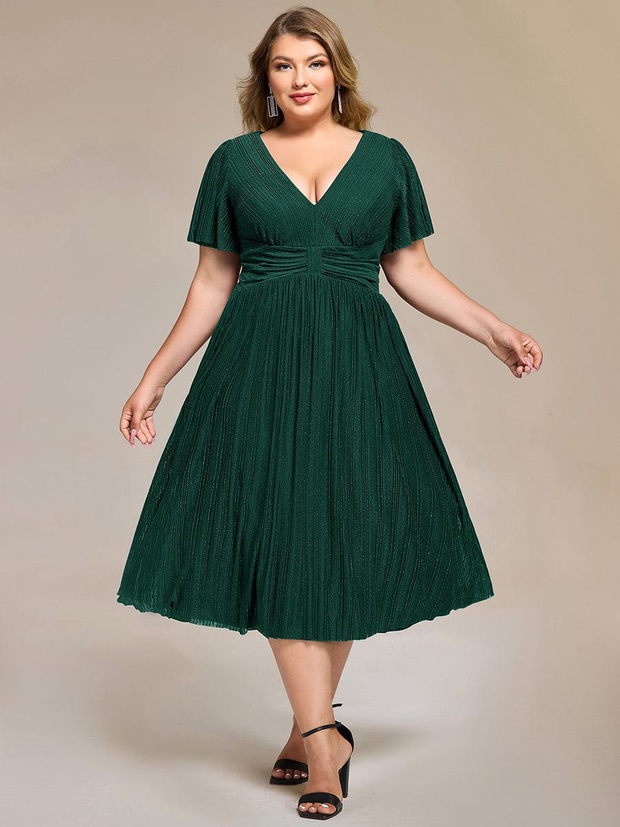 pretty QUINN|Plus size Glittery Formal Evening Dress