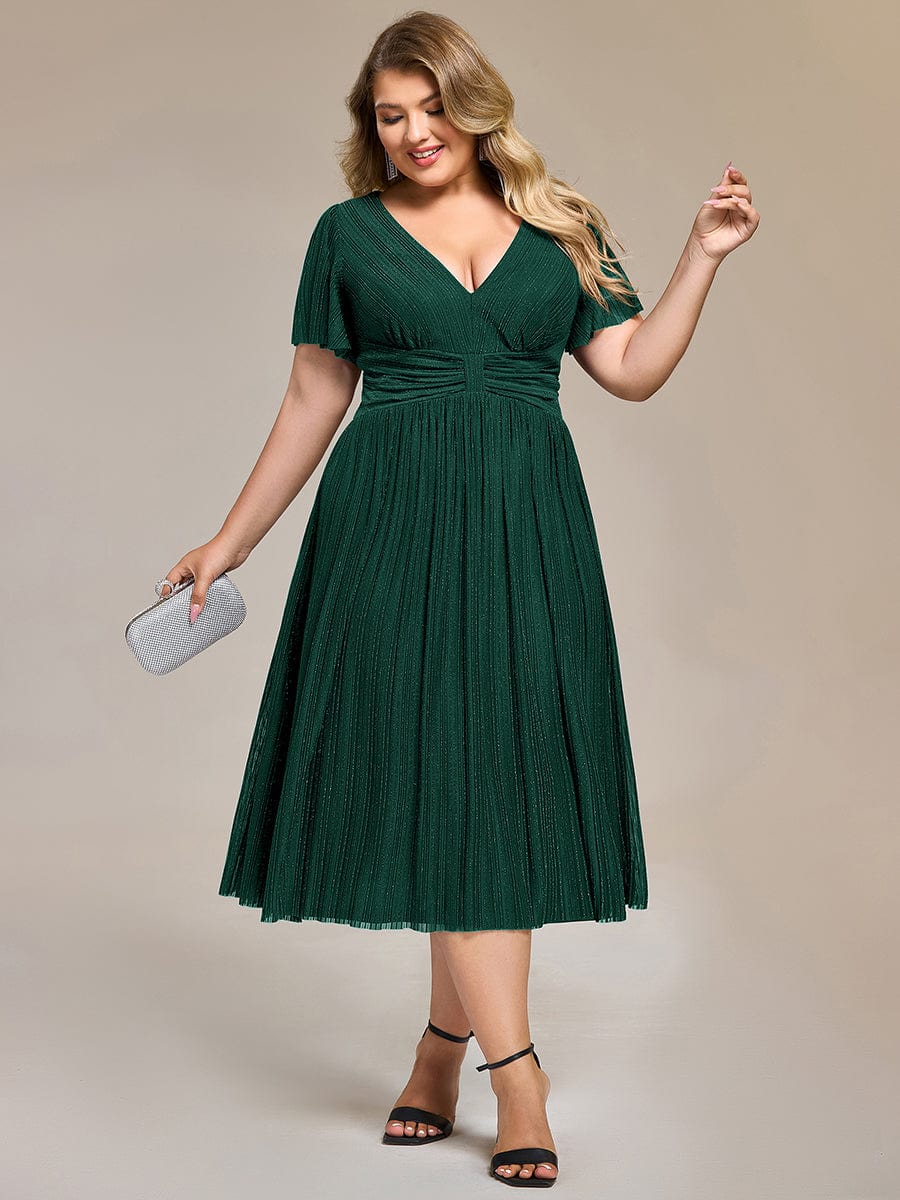 pretty QUINN|Plus size Glittery Formal Evening Dress