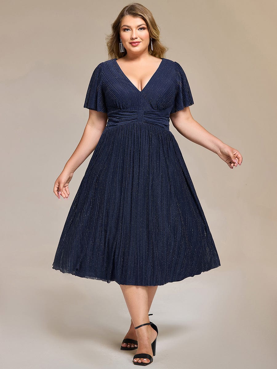 pretty QUINN|Plus size Glittery Formal Evening Dress