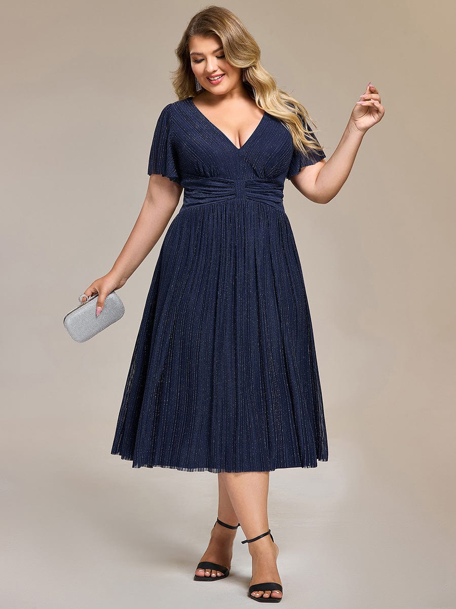 pretty QUINN|Plus size Glittery Formal Evening Dress