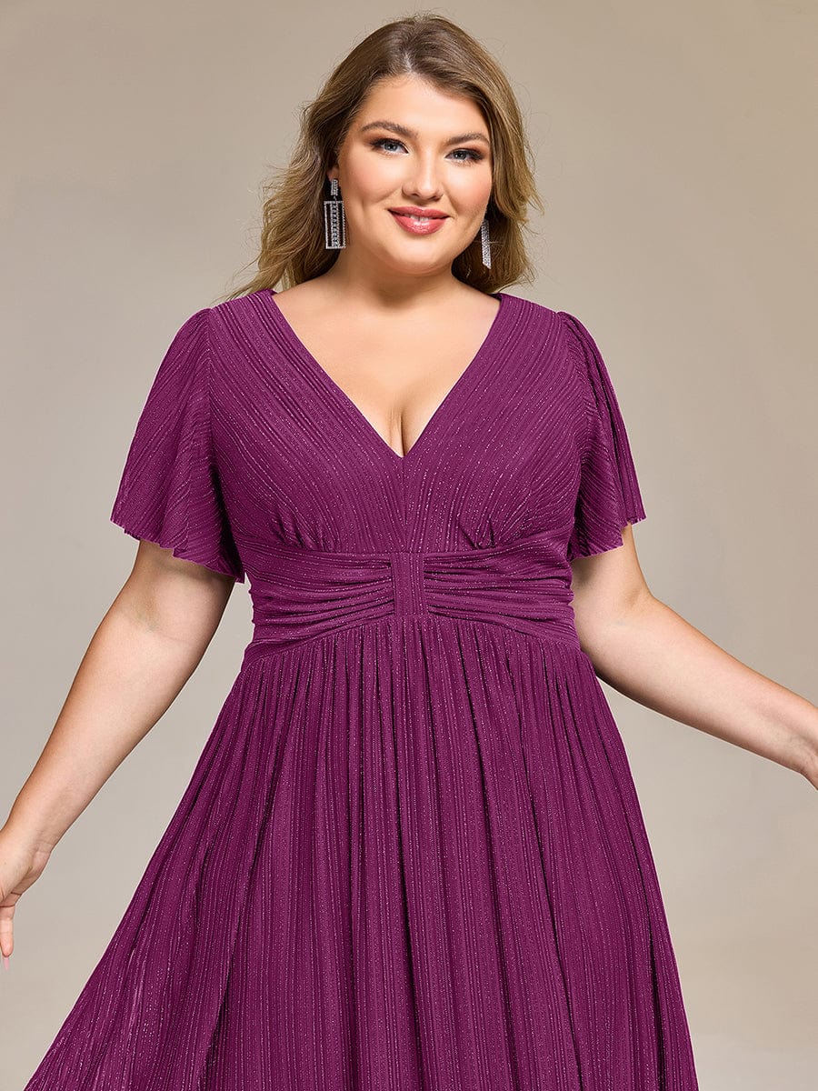 pretty QUINN|Plus size Glittery Formal Evening Dress