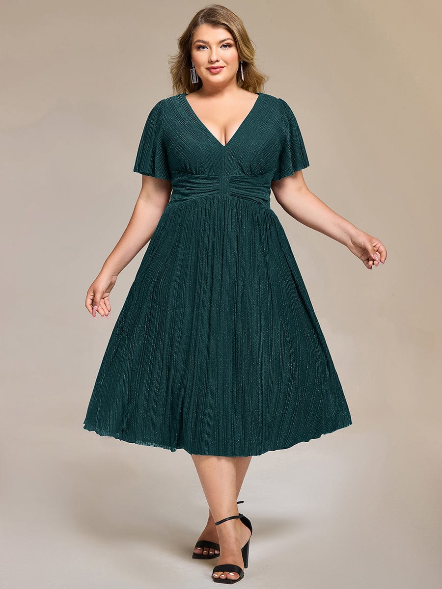 pretty QUINN|Plus size Glittery Formal Evening Dress