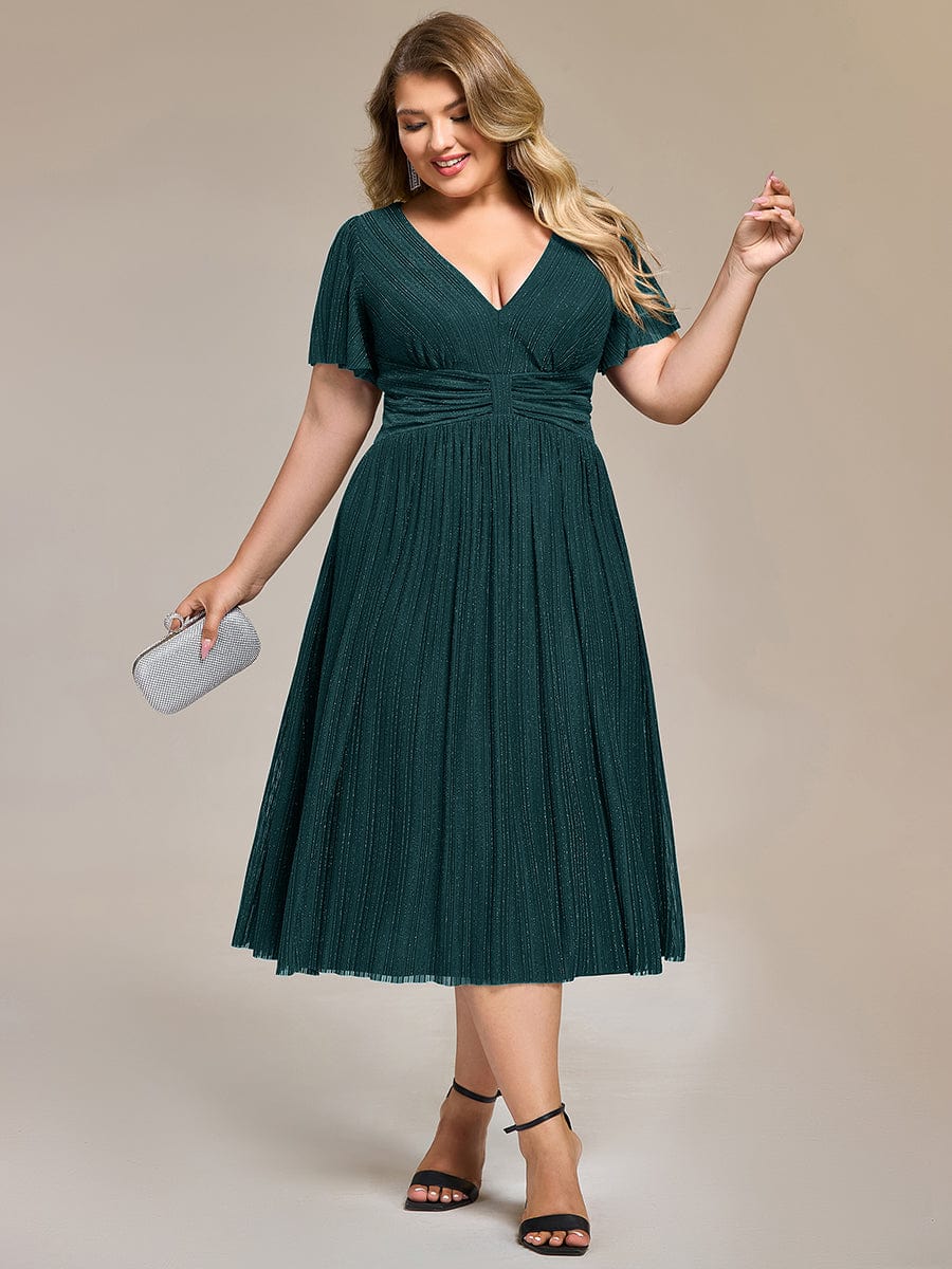 pretty QUINN|Plus size Glittery Formal Evening Dress