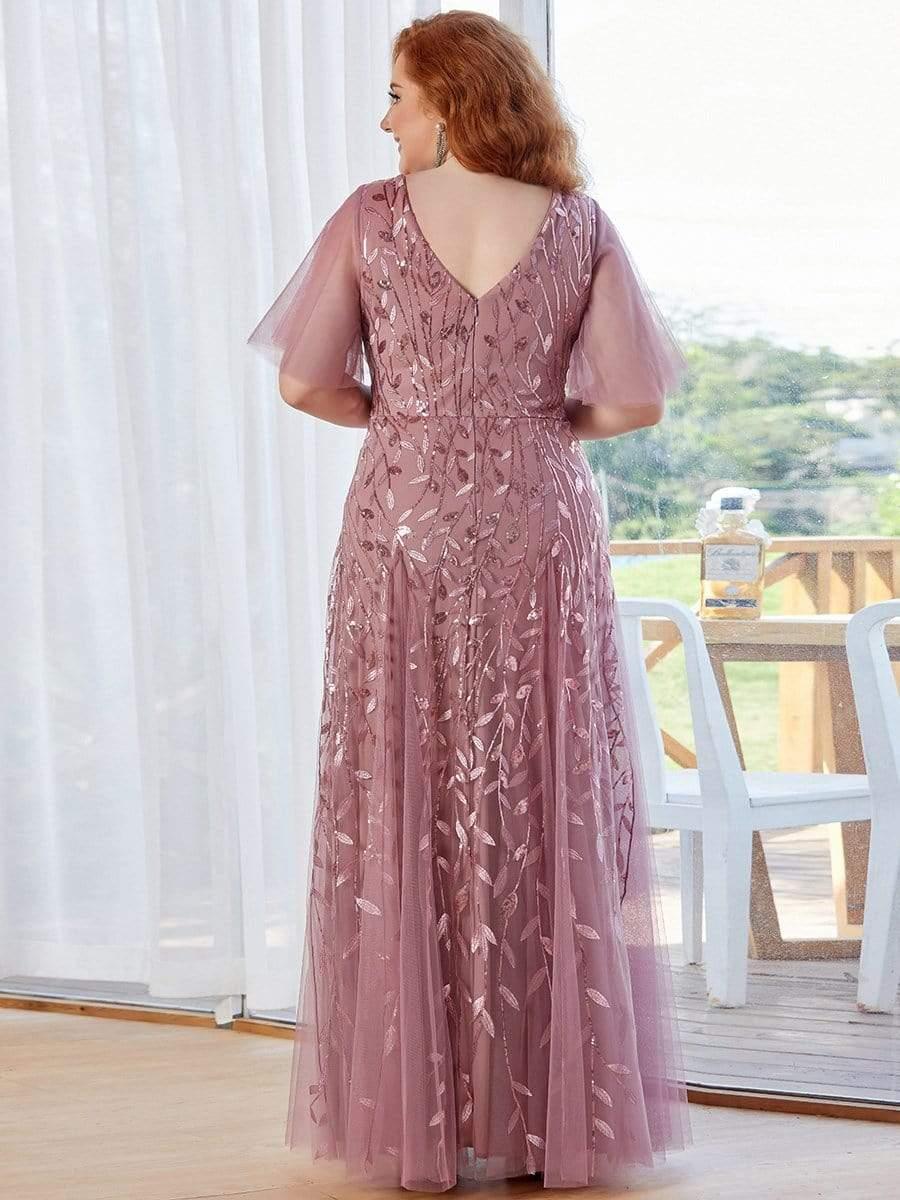 pretty ASTRAL|Plus Size Floor Length Formal Evening Gowns for Weddings