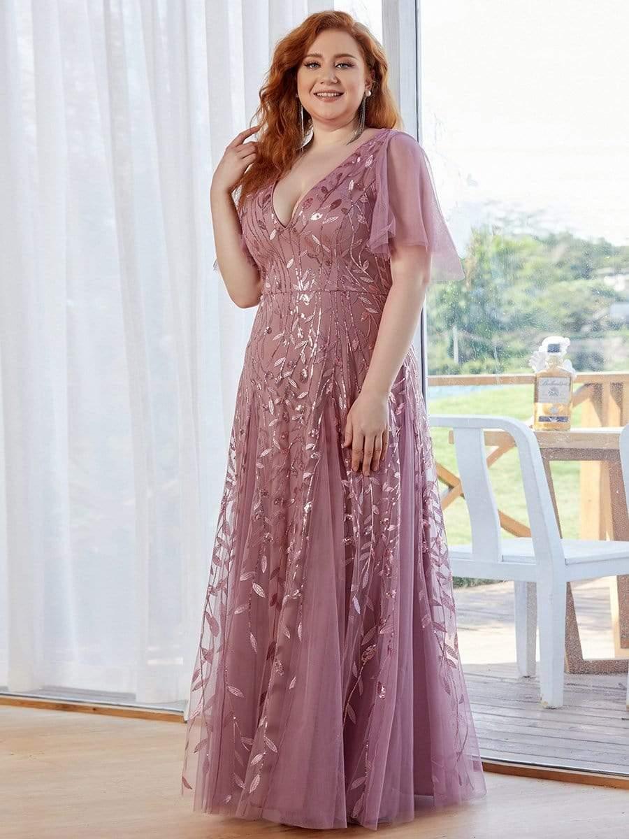 pretty ASTRAL|Plus Size Floor Length Formal Evening Gowns for Weddings