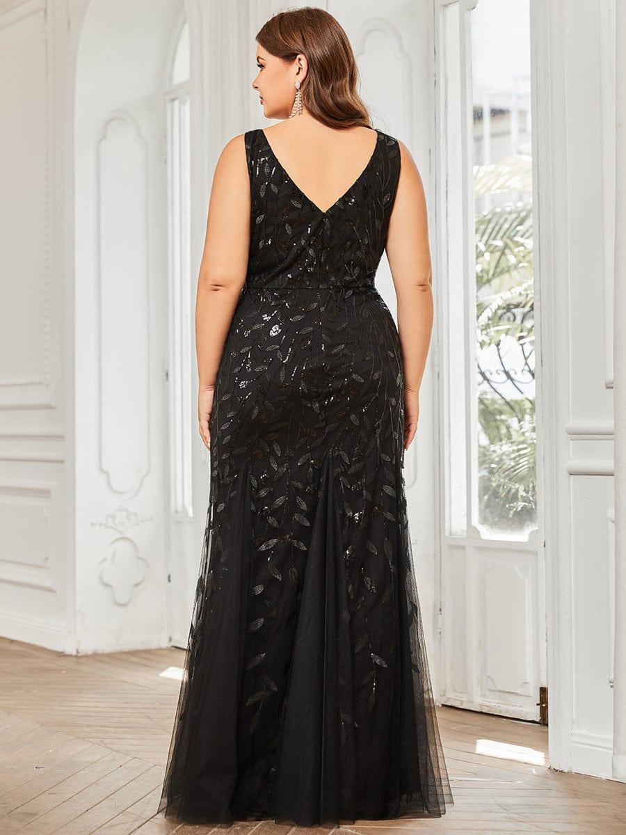 pretty ORIEL|Plus Size Maxi Sequin Formal Dresses & Gowns