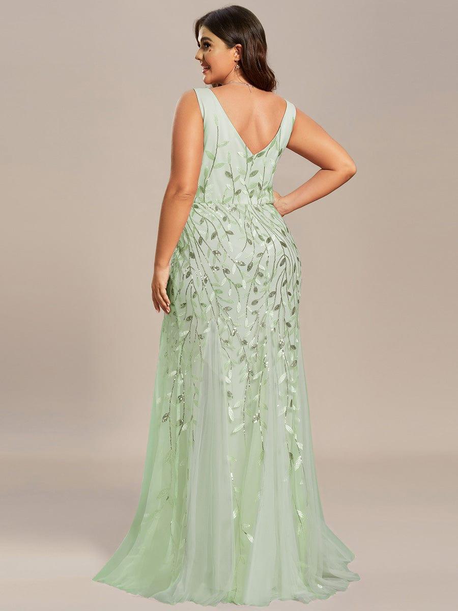 pretty ORIEL|Plus Size Maxi Sequin Formal Dresses & Gowns