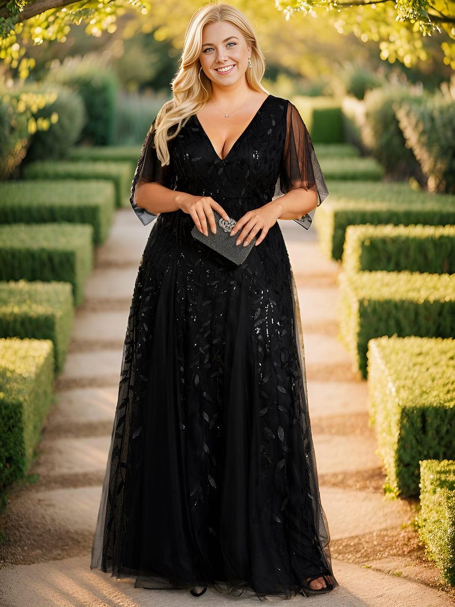 pretty ASTRAL|Plus Size Floor Length Formal Evening Gowns for Weddings