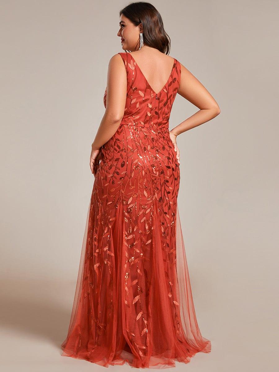 pretty ORIEL|Plus Size Maxi Sequin Formal Dresses & Gowns